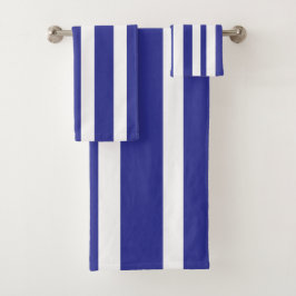 Profundas rayas de cabina blancas y azules