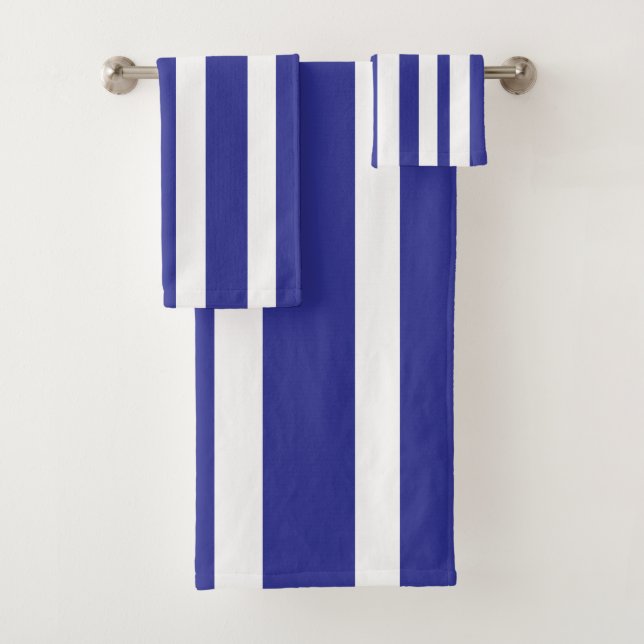 Profundas rayas de cabina blancas y azules (In situ)