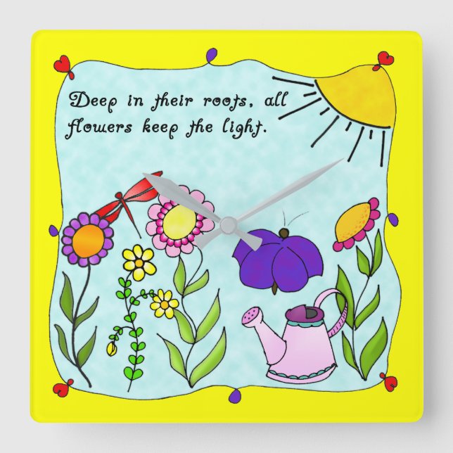 Profundo en el reloj cuadrado de las raíces (Anverso)