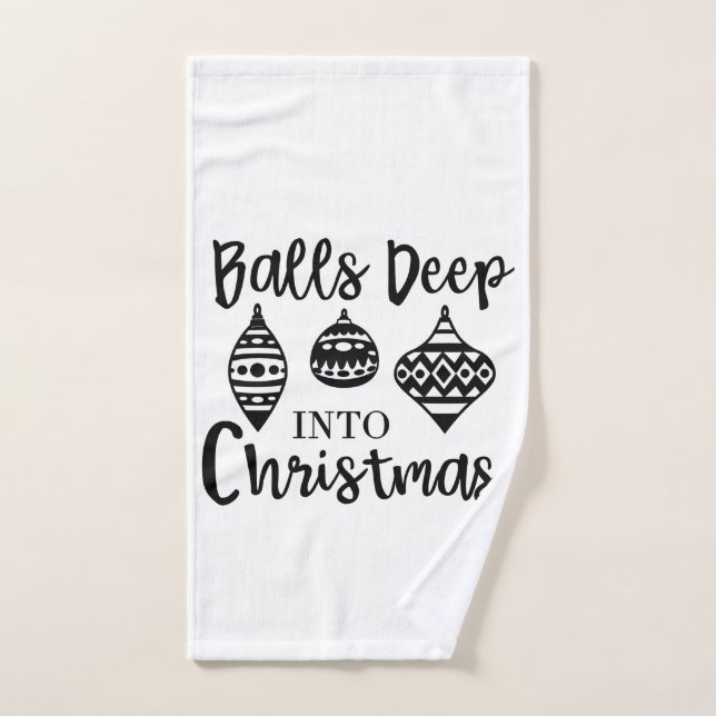 Profundo en la Navidad, Divertida Navidad Xmas  (Toalla de mano)