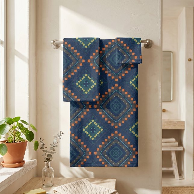 Profundo Patrón de Mosaico Étnico Folk Boho Chic A (Subido por el creador)