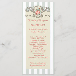 Programa 25 Vintage Rosa Antiguo Wedding