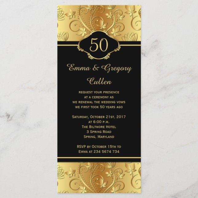 Programa 50° Aniversario Boda promete renovación (Anverso)