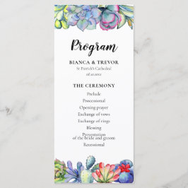 Programa Acuarela de cactus suculenta