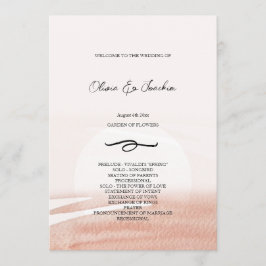 Programa Acuarela de coral abstracta pintada a mano