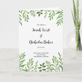 Programa Agua verde Hojas verdes Botánicas