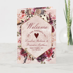 Programa Alicia en la ceremonia de matrimonio elegante en e