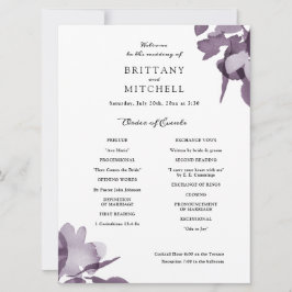 Programa Ametismo Floral de acuarela romántica