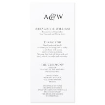 Ampersand Monograma Boda blanco y negro