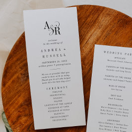 Programa ANDREA Clásico Elegante Fancy Unique Boda