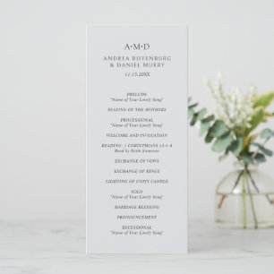 Programa Andrea Gray Elegant Wedding