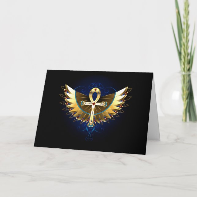 Programa Ankh de oro con alas (Anverso)