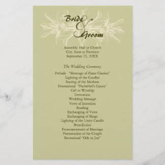 Programa Antiguo de Bodas Florales de Oliva