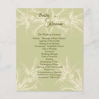 Programa Antiguo de Bodas Florales de Oliva