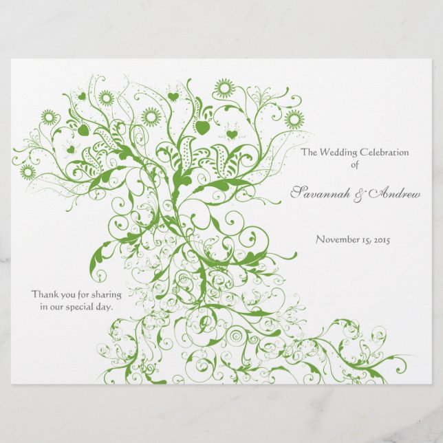 Programa Apple Green Love Bird Swirls (Anverso)