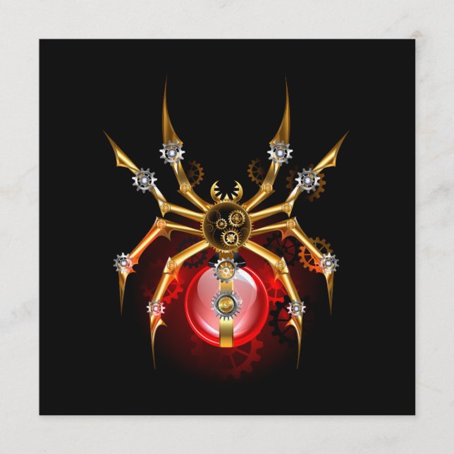 Programa Araña de vapor sobre negro (Anverso)