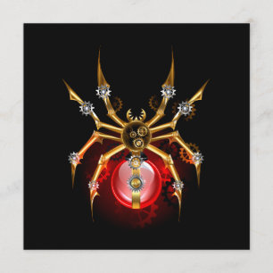 Programa Araña de vapor sobre negro