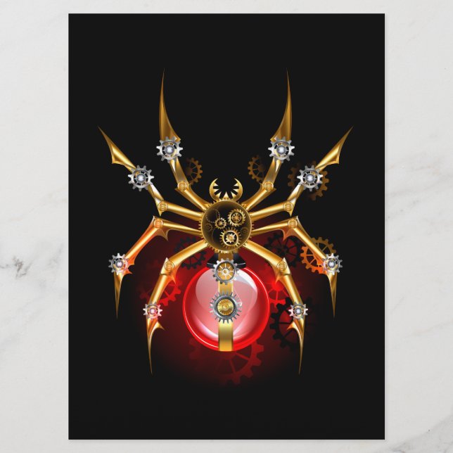 Programa Araña de vapor sobre negro (Anverso)