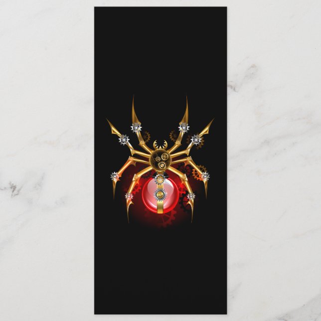 Programa Araña de vapor sobre negro (Anverso)