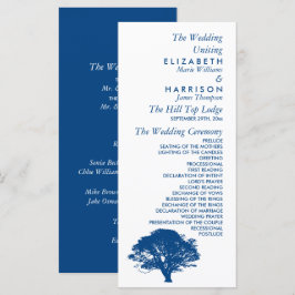 Programa Árbol de roble azul, Boda rústico y minimalista