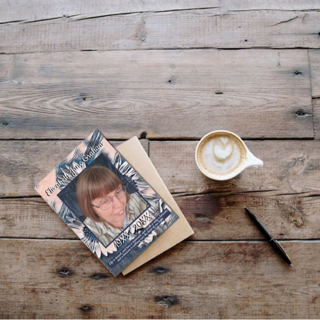 Programa Arte de Coral y Girasol Azul | Foto | Funeral (Subido por el creador)