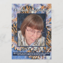 Programa Arte de girasol Naranja azul | Foto | Funeral