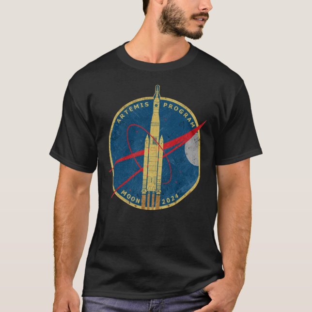 Programa Artemis - Camiseta Clásica Moon 2024 (Anverso)