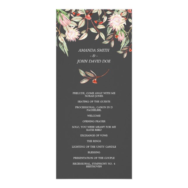 Programa australiano de matrimonio gris y rosado (Frente)