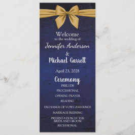 Programa Azul oscuro con arco de oro