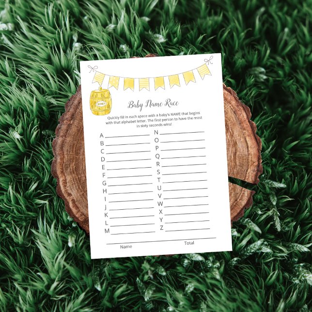 Programa Baby Name Race Game Boy Teddy Bear Card (Subido por el creador)