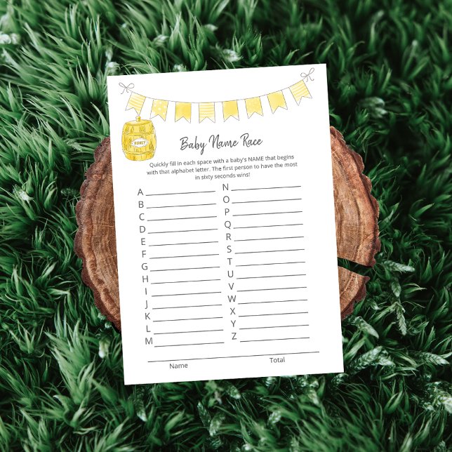 Programa Baby Name Race Game Teddy Bear Card (Subido por el creador)