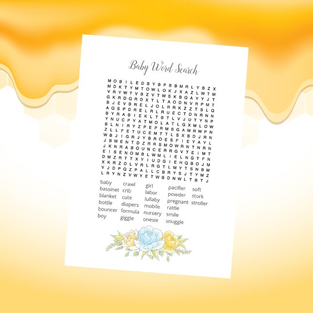 Programa Baby Word Search Boy Teddy Bear Card (Subido por el creador)
