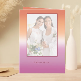 Programa Bandera de orgullo con gradiente de boda lésbica