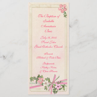 Programa bautismal floral 1/5