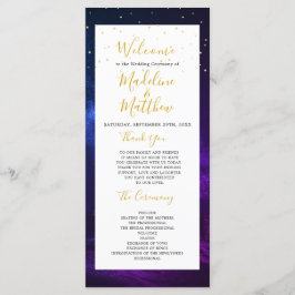 Programa Bienvenida de la Noche Celestial Sky Elegant Weddi