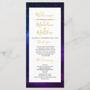 Programa Bienvenida de la Noche Celestial Sky Elegant Weddi