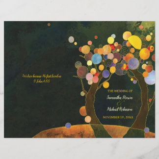 Programa BiFold de Boda Rústico de los Árboles de 