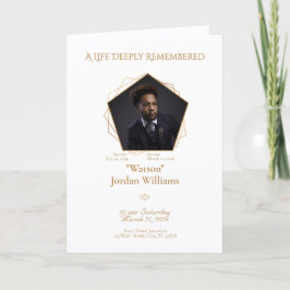 Programa Bifoldo de Fondo Blanco y Texto Miel-Marr