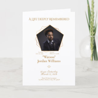 Programa Bifoldo de Fondo Blanco y Texto Miel-Marr