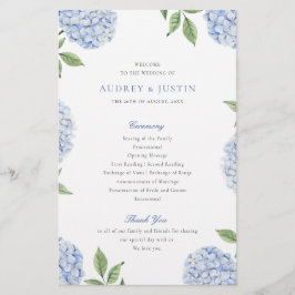 Programa Blue Hydrangea Classic Boda Paper