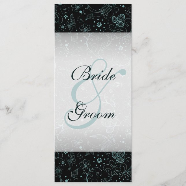 Programa Blue on Black Floral Border (Anverso)