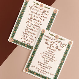 Programa Boda acogedor Homespun