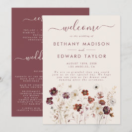 Programa Boda Beige de Fall Wildflower Field