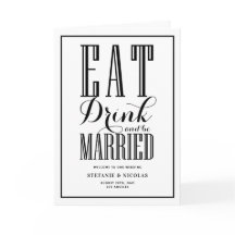 Boda Black Eat, Drink and Be Married