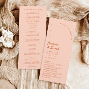 Programa Boda Boho Retro Naranja