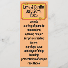 Programa Boda Citrus Sixties