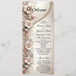 Programa Boda con Adornos Florales y Perlas
