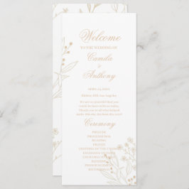 Programa Boda de Beige Corner Floral Boho