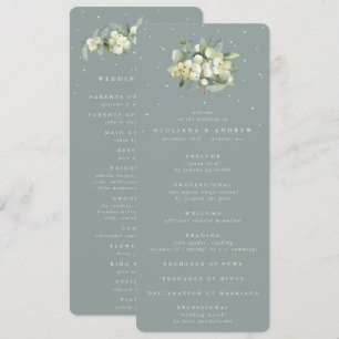 Programa Boda de Bouquet Seafoam Green Snowberry+Eucalyptus