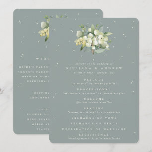 Programa Boda de Bouquet Seafoam Green Snowberry+Eucalyptus